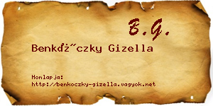 Benkóczky Gizella névjegykártya